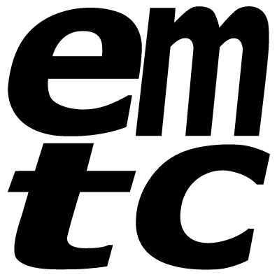 EMTC Logo 1c black on white 33mm